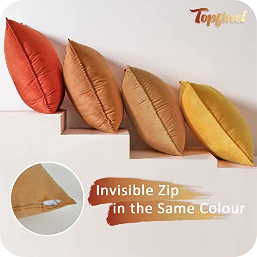 Topfinel Housse de Coussin 45x45 Dégradée Lot de 4 Coussin Décoration Bohême pour Enfant et Salon|Topfinel Housse de Cou